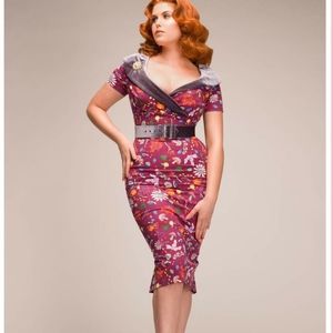 Pinup Girl Couture PUG Plum First Frost Wiggle sm